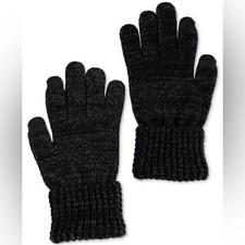 Style  Co Women's Waffle-Knit Shimmer Gloves - O/S
