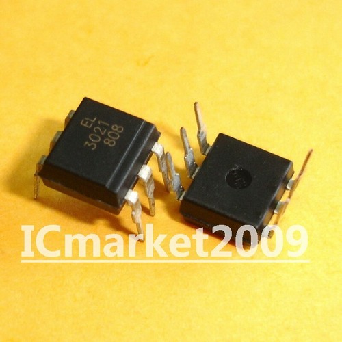 10 STCK. EL3021 DIP-6 EL 3021 6 Pin Zufallsphase Triac Treiber ...