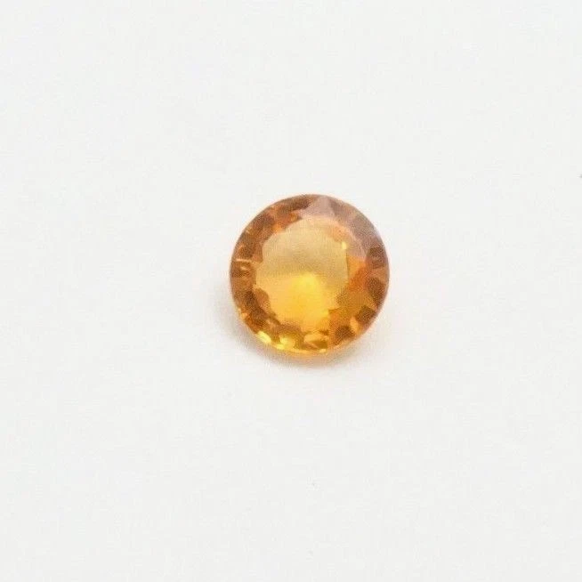 Granate espesarita 1,0 quilates - naranja mandarina - redondo de 6 mm - piedras preciosas sueltas Foto 4 de 4