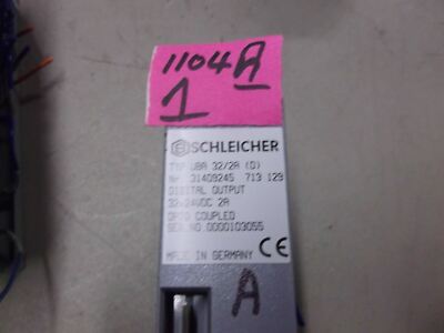 Schleicher UBA 32/2A (D) Digital Output Module 32 Channel 24VDC 2A PN 31409245