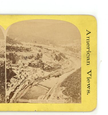 Birdseye Mauch Chunk PA Pennsylvania Stereoview