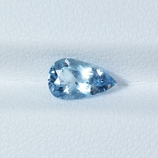0,77 ct MIGLIOR GRADO BELLA ACQUA BLU / ACQUAMARINA NATURALE - gemma pera - video!!