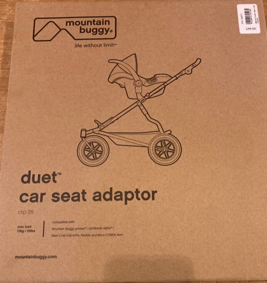 Mountain Buggy duet car seat adapter Clip 28 NEW UK