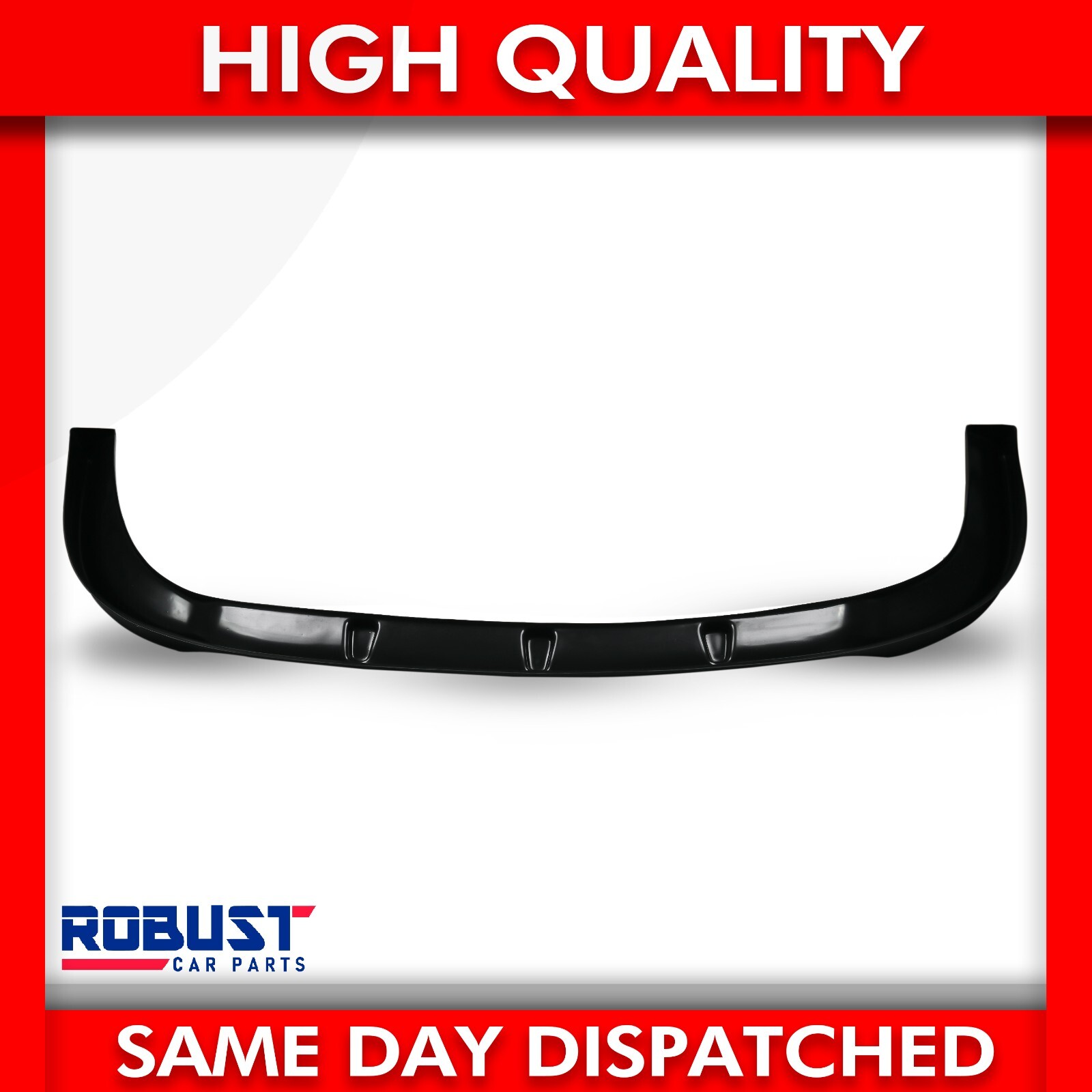 FRONT BUMPER LIP GLOSS BLACK SPLITTER SPOILER FOR TRAFIC III VIVARO B 2014-2019 3