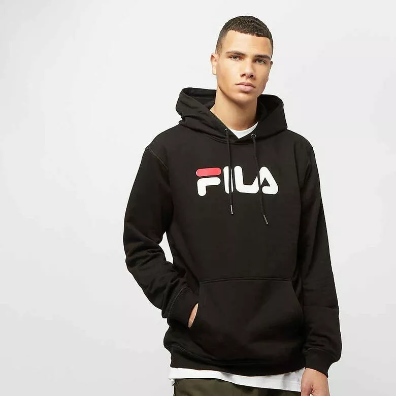 Fila Mens Pure Urban Line Hoodie Black White / Red SZ S Small eBay