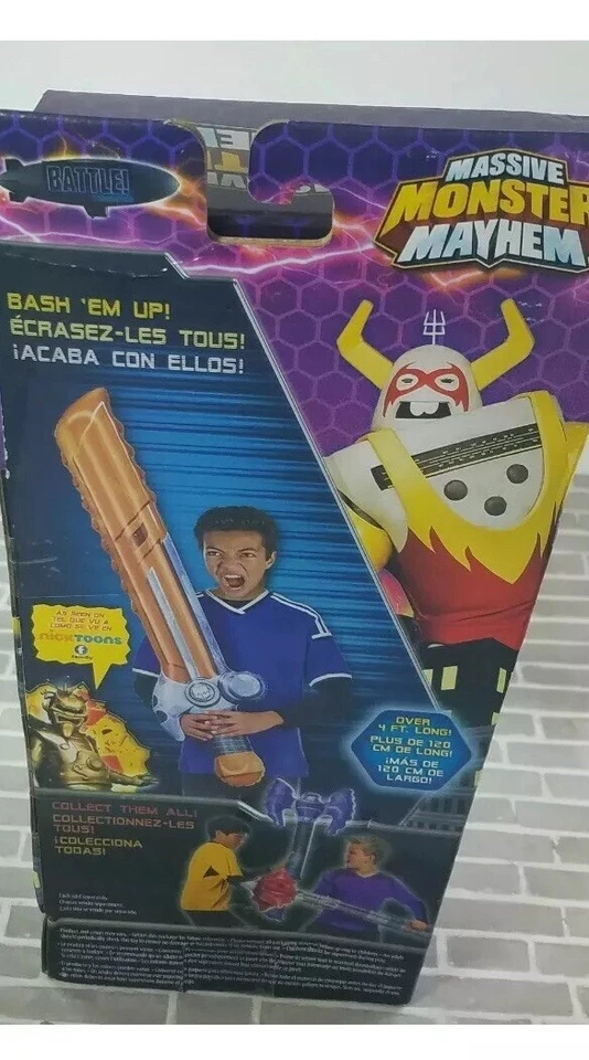 Massive Sword 4 Feet! Massive Monster Mayhem - Bash Toy - 2019 玩具奖 全新 全新带盒 — 第 3/4 张图片