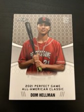 Dom Hellman 2021 Leaf Perfect Game All-American Classic ROOKIE card RC #15 QTY