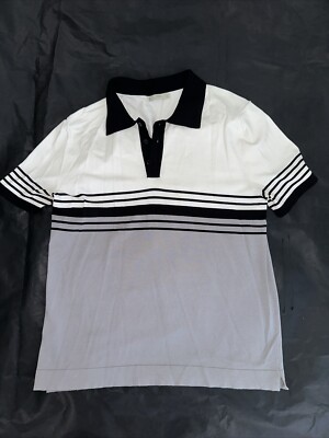 MNG Mango Men's Polo Shirt Stripes XL