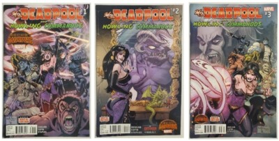 MRS DEADPOOL AND THE HOWLING COMMANDOS #1 2 3 FIRST PRINTING COMIC BOOK LOT! MCU