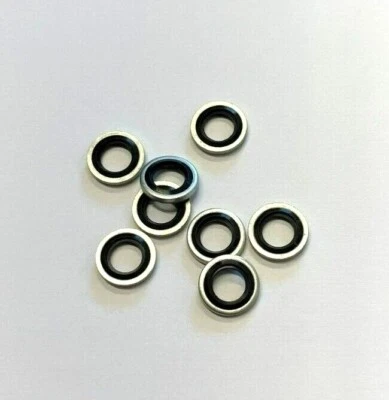 SELO Bonded Seal Washer - 1/8" BSP Nitrile Sealing . Self Centralising - not Dowty