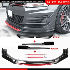 For VW Passat CC Golf Front Bumper Lip Spoiler Splitter Rear Lip Body Kits