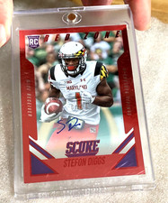 2015 STEFON DIGGS - SCORE ROOKIE RED  ZONE SIGNATURES AUTO RC # 7/20 (VERY RARE)
