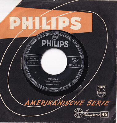 Stonewall Jackson   Waterloo / Smoke Along The Track 7'' 45 Philips (322 458 BF)