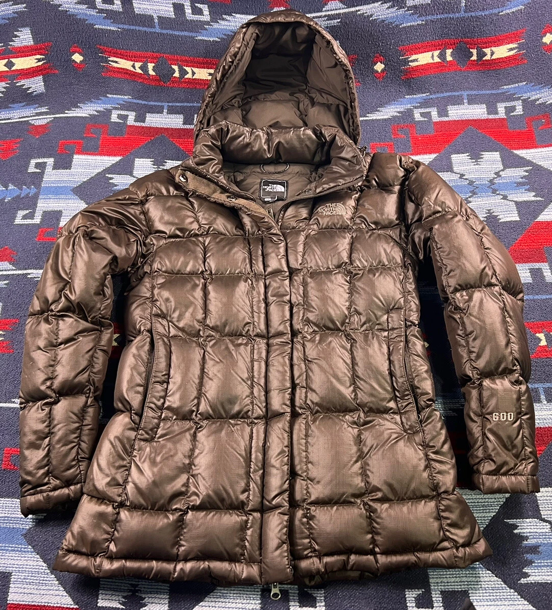 The North Face Womens 600 Down Puffer Quilted Jacket Coat Small