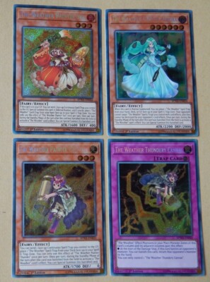 DER WETTERMALER AURORA, SONNE, DONNER & DONNER SECRET RARE SPWA YU-GI-OH  