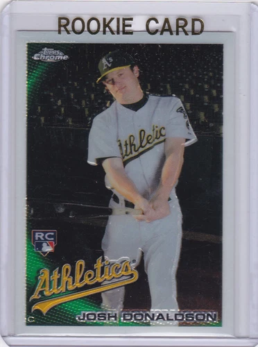 JOSH DONALDSON RC Oakland A's 2010 Topps Chrome ROOKIE CARD Toronto Blue Jays