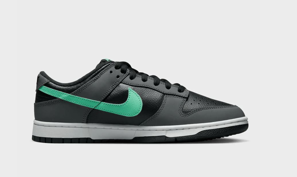 Nike Dunk Low Retro Sneakers Black Green Glow FB3359-001