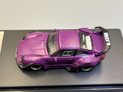 RWB Porsche 911 púrpura carrocería ancha modificado Rotana Turbo 993 con vitrina - Imagen 9 de 17