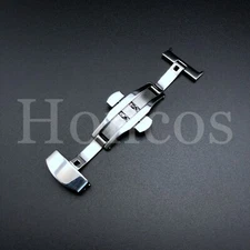 18-20MM DEPLOYMENT BUCKLE CLASP FITS FOR IWC PILOT PORTUGUESE WATCH LEATHER SIL