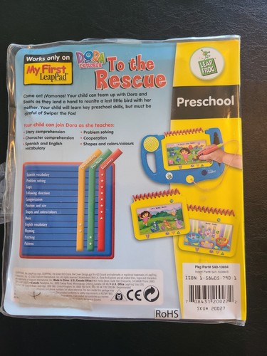 Leap Frog My First LeapPad Dora The Explorer To The Rescue Book & Cartridge - Picture 8 of 20