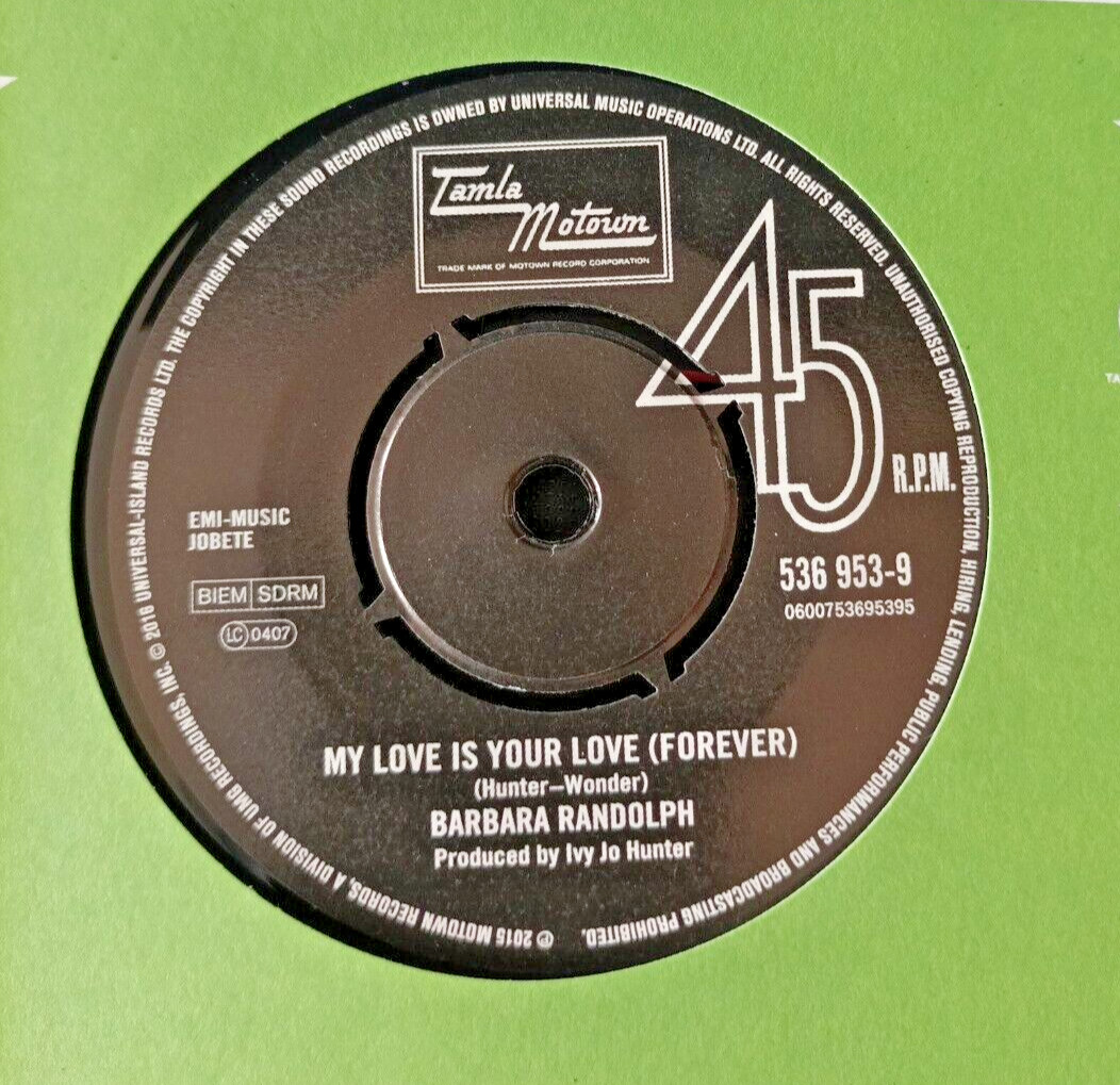 photo of Barbara Randolph-my Love Is Your Love Forever 536 953-9 Nsoul Motown Mint