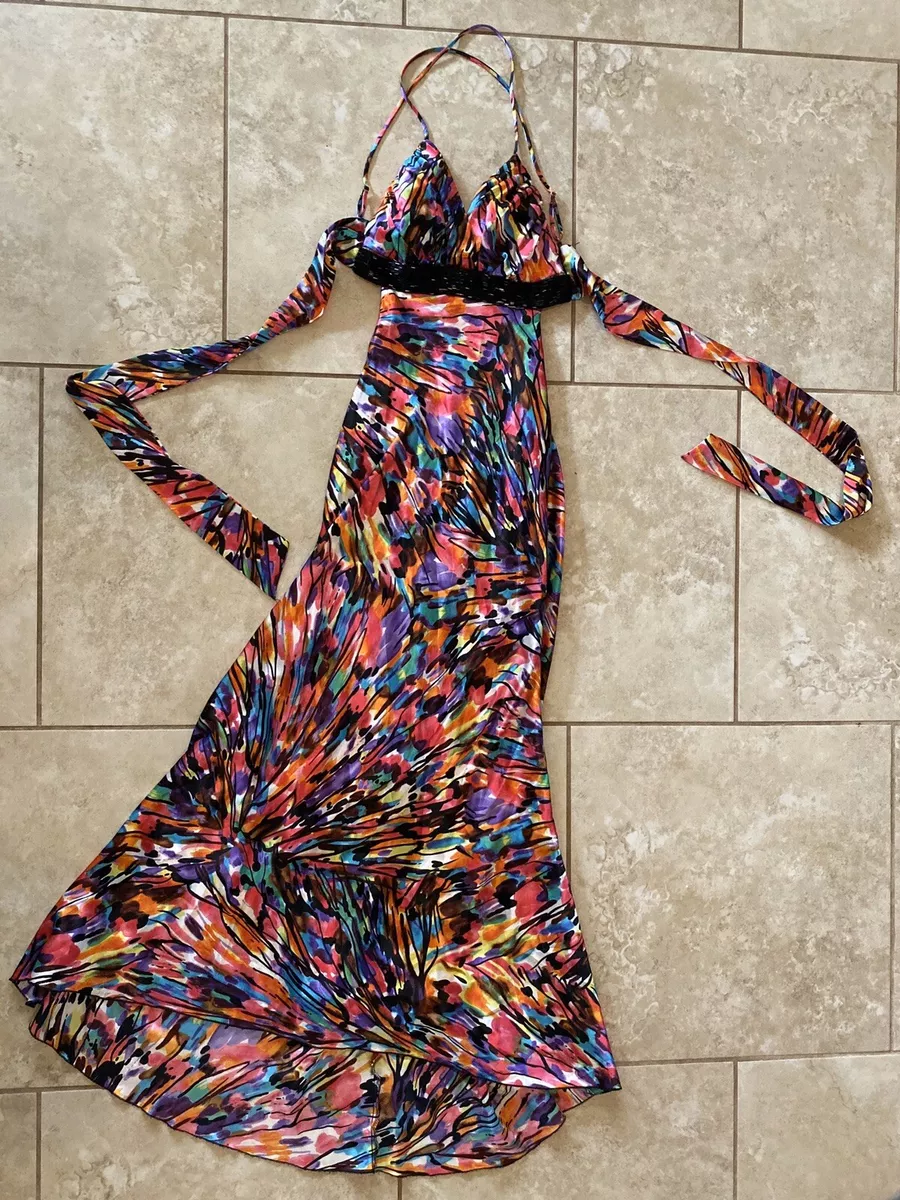 Multicolor top prom dress