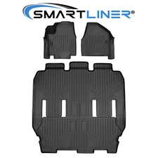 SMARTLINER Custom Fit Floor Mats 3 Row 2017-2024 Pacifica | 2020-2025 Voyager