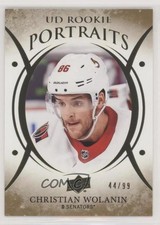 2018-19 Upper Deck UD Portraits Rookies Gold Foil 44/99 Christian Wolanin 0y6z