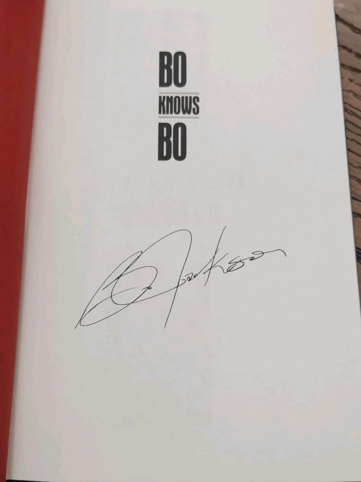 Bo Knows Bo: Bo Jackson Autobiography Facsimile Signed 1990 HC w/ DJ 1st Edition - Image 2 of 4