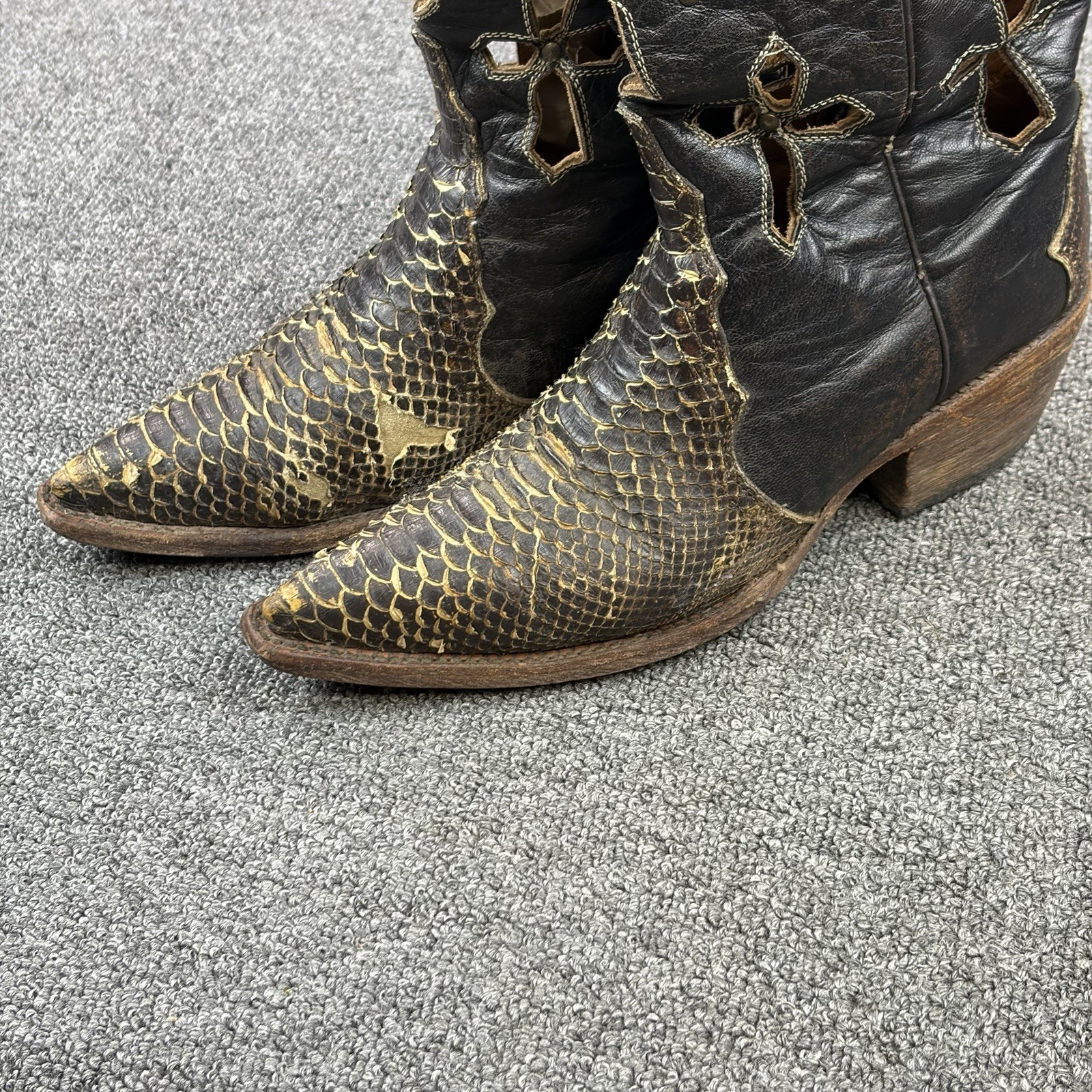 Ferrini Genuine Python Western Exotic Cowboy Boot… - image 6