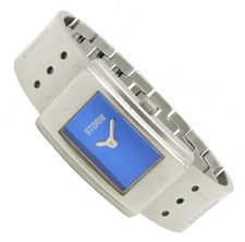 STORM ARCTIC Damen Armbanduhr Edelstahl Blau Batterie neu selten S243