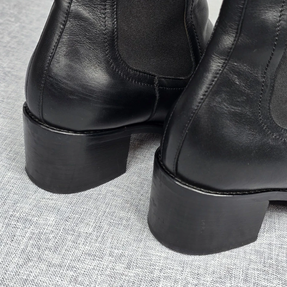 Botas Chelsea Aquatalia resistentes a la intemperie Jemma para mujer EE. UU. 9 M tacón negro usadas en excelente estado Foto 3 de 4