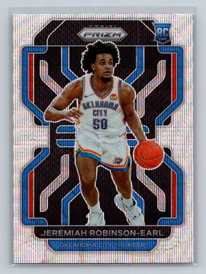 Jeremiah Robinson-Earl 2021-22 Panini Prizm Silver Wave RC #319 OKC Thunder