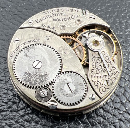 1907 Elgin 0s 7j Grade 324 Model 3 Pocket Watch Movement - Picture 4 of 13