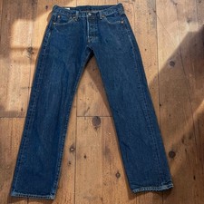 Levi s 501 Big E Button Fly Jeans Men s 30x30 Tag 29x28 Actual Made In Egypt