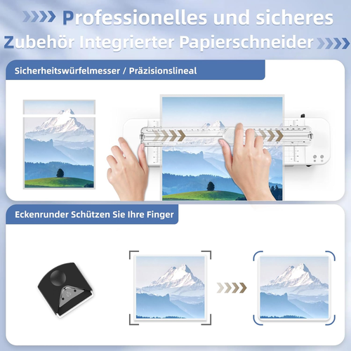 Plastificatrice A3,30 Buste Di Plastificazione,Adatto per A3/A4/A5/A6,A3 Plastif - Foto 5 di 12
