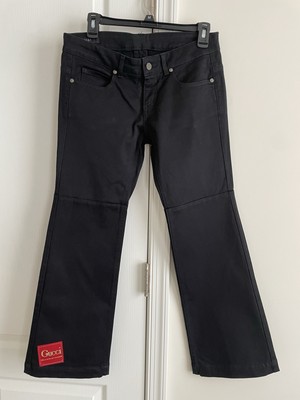 Gucci Black Pants with Red and Gold Patch Size 40 or US 6