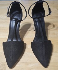 GUC Call It Spring Stiletto Black Ribbed Toe ...