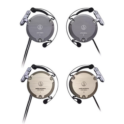 Original Audio-Technica ATH-EM7X Adjustable Aluminum Clip-On Headphones