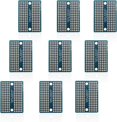 9PCS Mini Solderable Breadboard PCB Prototype Shield Board Double Sided Tinned