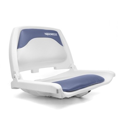 Waterside Bootssitz Captain Deluxe Allwetter Polster Bootssitz weiß dunkelgrau