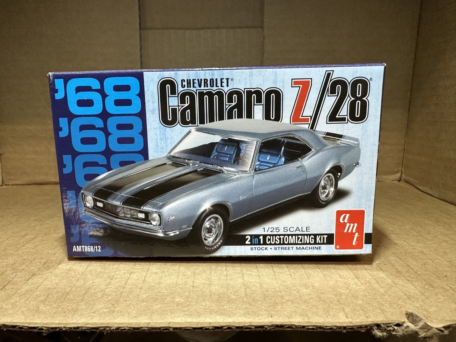 Chevrolet 1968 Camaro Z28 Plastic Model Kit (street or Stock build) AMT868