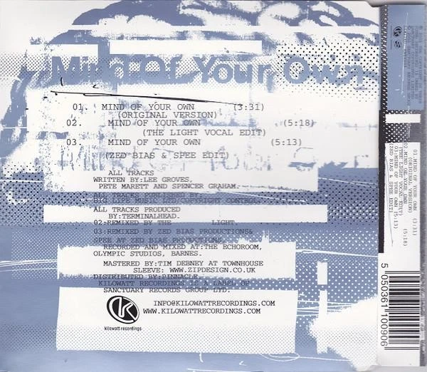 Terminalhead Mind Of Your Own CD UK Kilowatt Recordings 2002 Mit Info Aufkleber - Bild 2 von 2