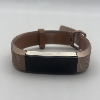 Fitbit Alta HR Activity Tracker FB408 Rose Small Band No Charger Tested Working
