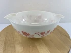 Vintage Pyrex Pink on White GOOSEBERRY MIXING BOWL  443 2.5 Qt Cinderella