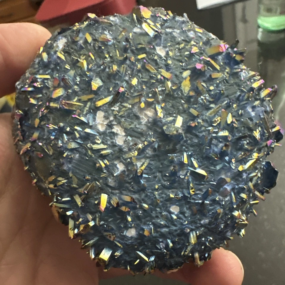 334G Angel Aura Cuarzo Titanio Bismuto Siliconcluster Cristales Arco Iris Foto 4 de 4