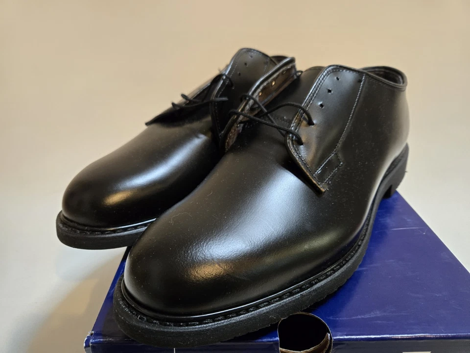 Bates Cuero Uniforme Vestido Oxford Negro Zapatos Para Hombre Talla 14 D Nuevo en Caja NUEVO E00932 Foto 3 de 4