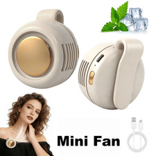 Portable Bladeless Mini Waist Fan Wearable Clip-On Shirt Cooling Fan