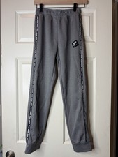 Jordan Boys Gray Jogger Pants Jumpman Logo Elastic Waist Pull-On L