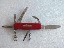 WENGER  Delémont - Schweizer - Taschenmesser mit Basler Werbung - MG 63